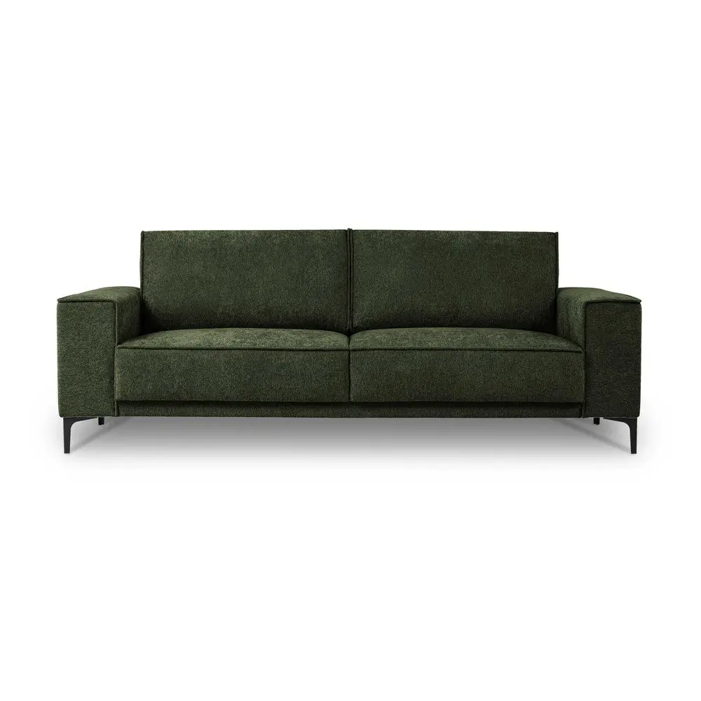Canapea verde cu tapițerie din chenille 224 cm Copenhagen – Scandic