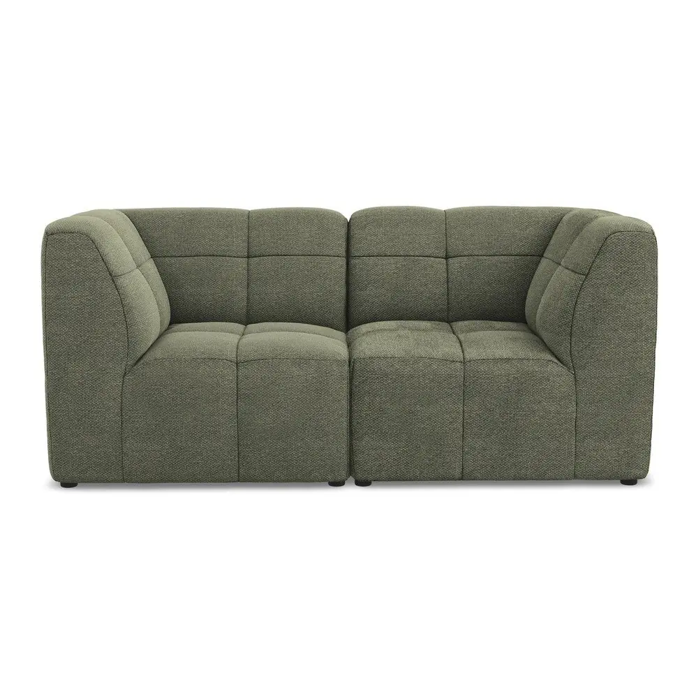 Canapea verde cu tapițerie din țesătură bouclé 180 cm Aloha – Makamii