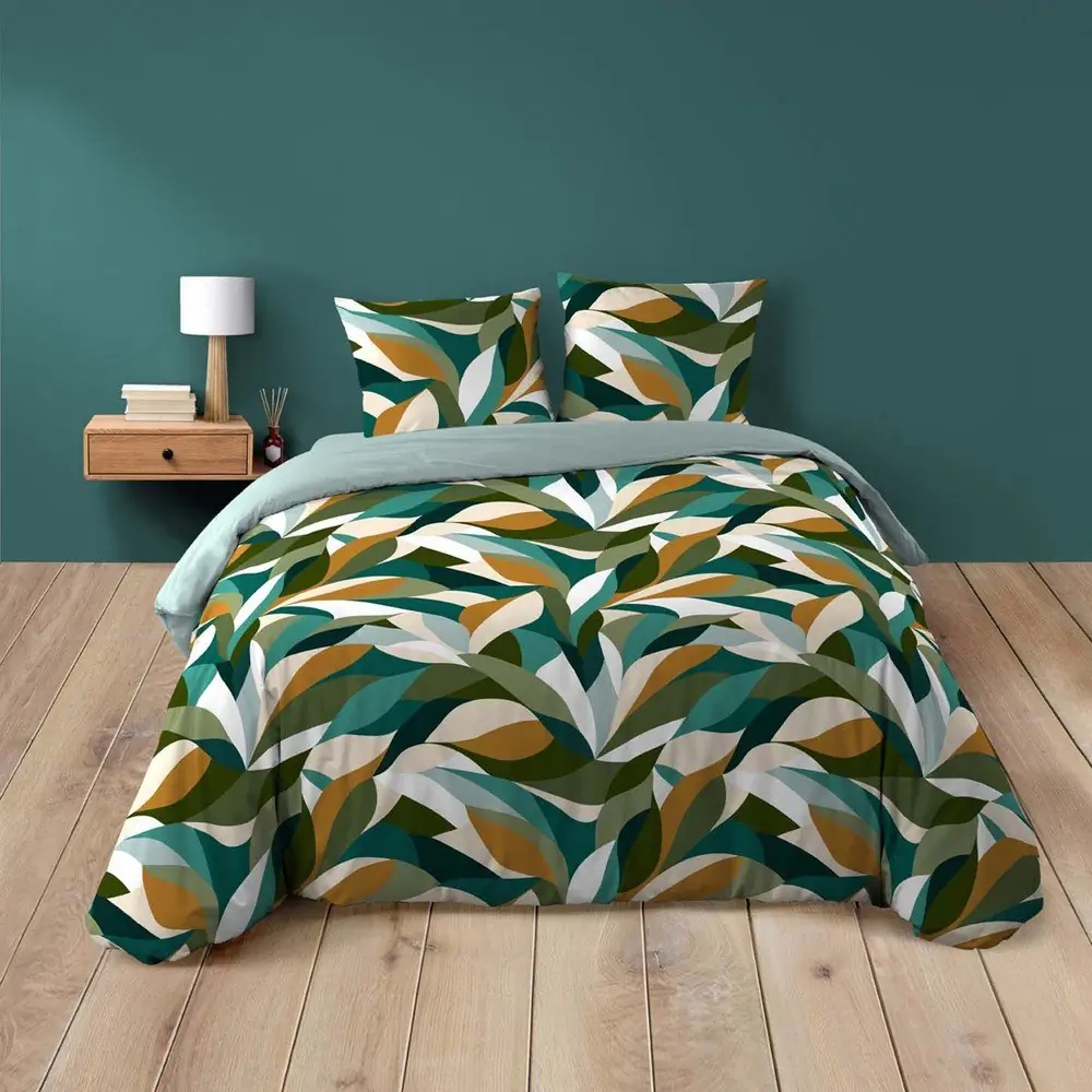 Lenjerie de pat din bumbac pentru pat dublu/extinsă cu 3 piese 240x220 cm Swan – douceur d'intérieur