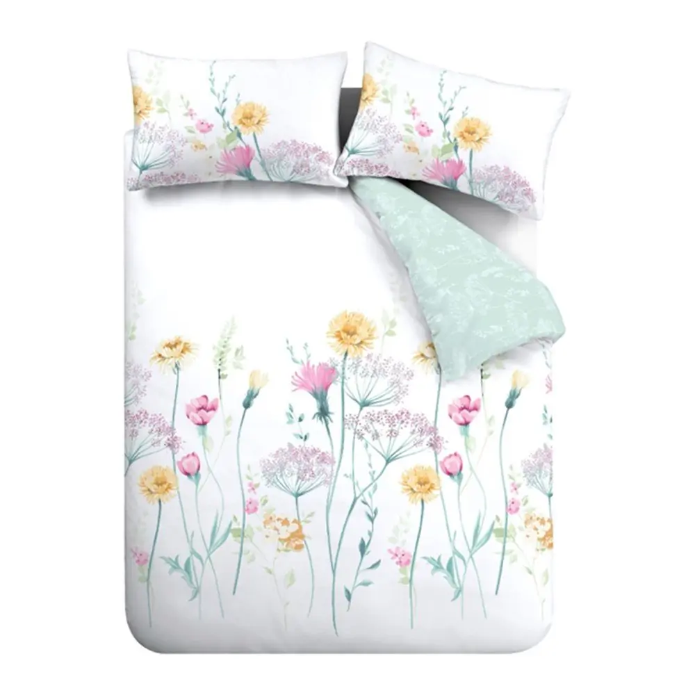 Lenjerie de pat pentru pat dublu cu 3 piese 200x200 cm Meadowsweet Floral – Catherine Lansfield
