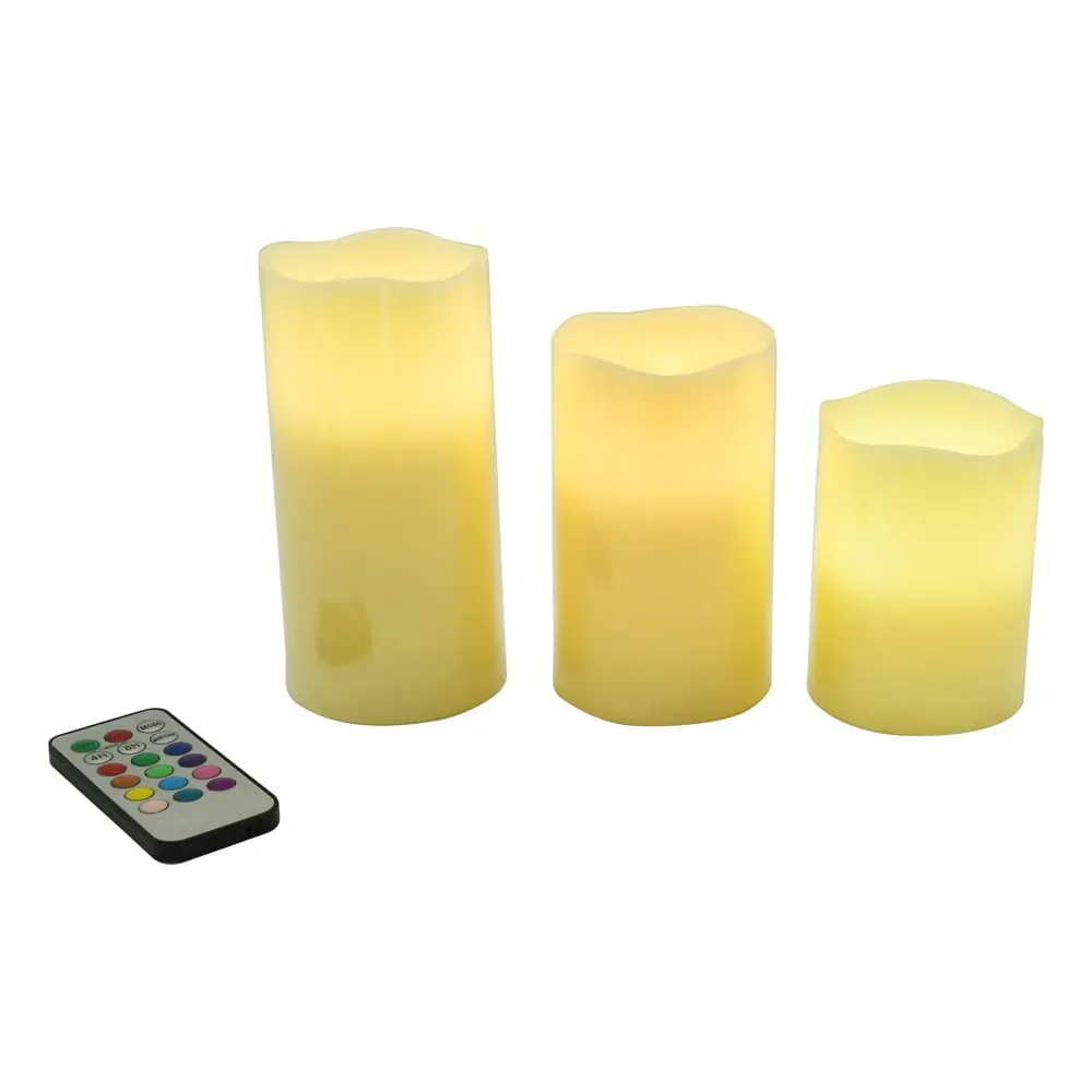 Lumânări LED 3 buc. (înălțime 10 cm) – Hilight