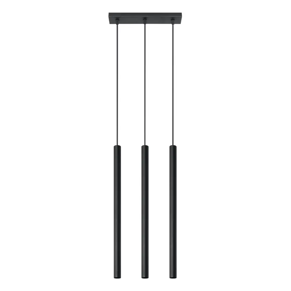 Lustră Sollux Fideus, lungime 30 cm, negru