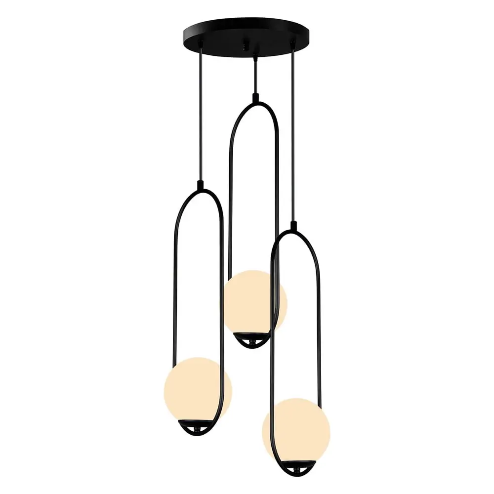 Lustră Squid Lighting Arch, înălțime 146 cm, negru