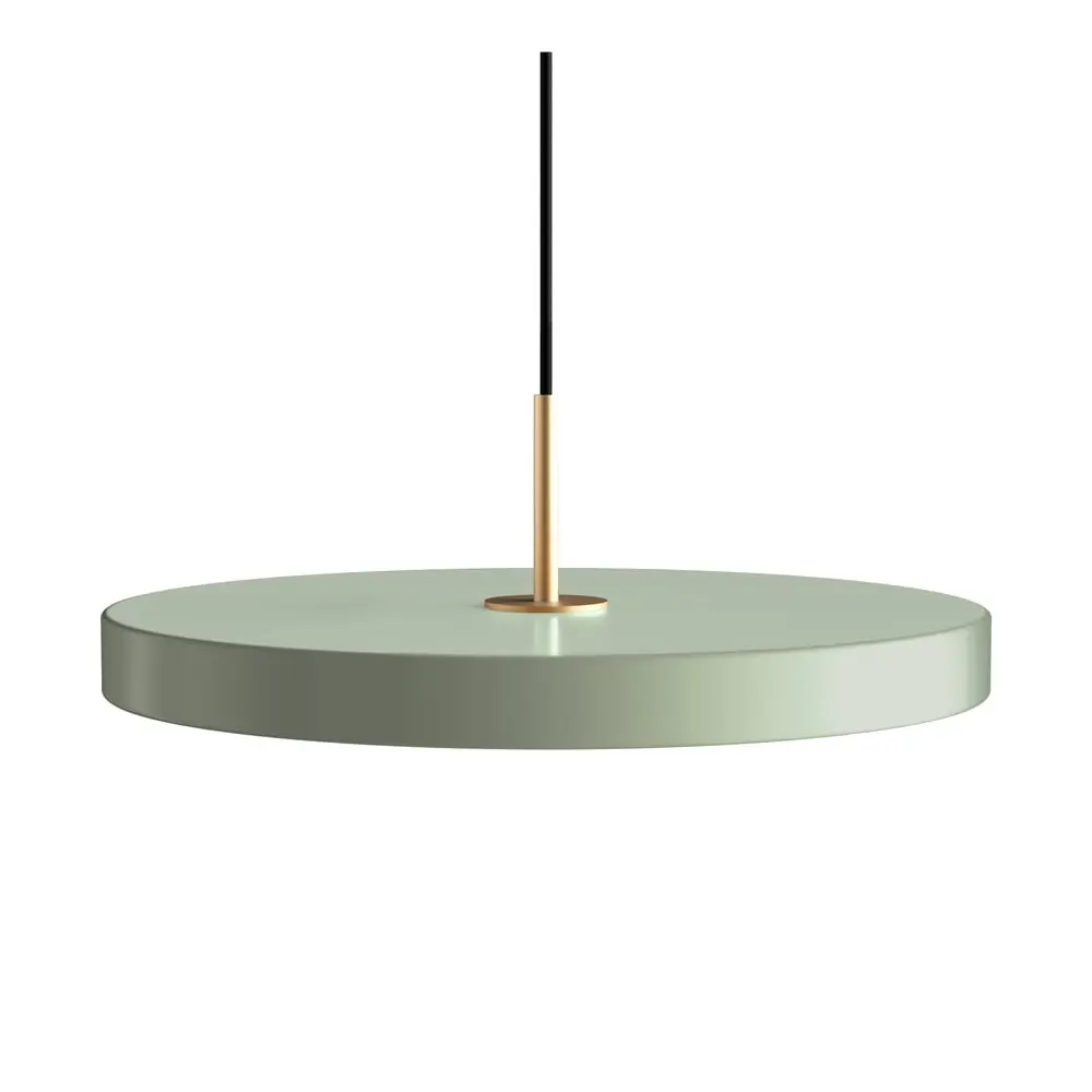 Lustră verde-deschis LED cu abajur din metal ø 43 cm Asteria – UMAGE