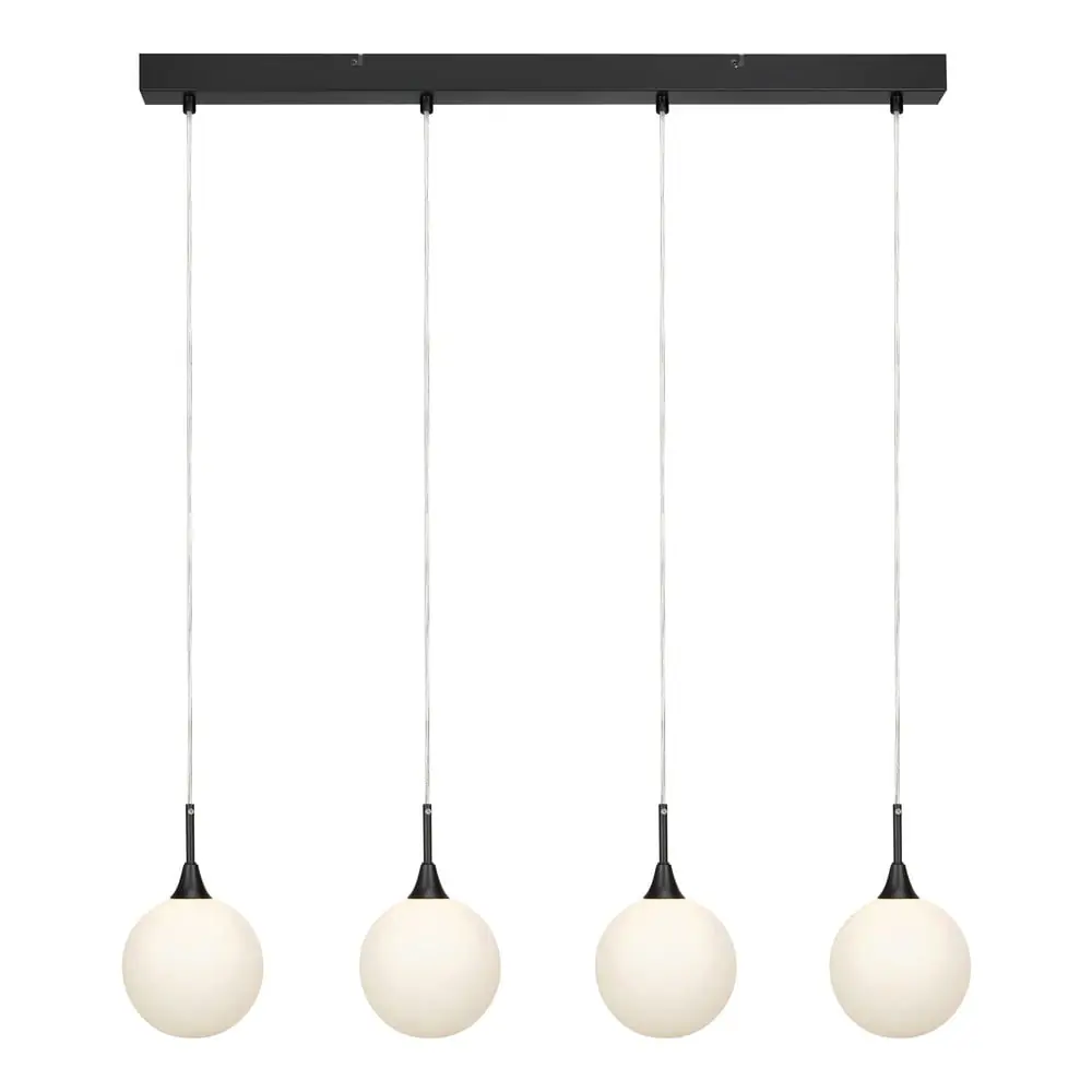 Pendul cu 4 becuri Markslöjd Quattro, negru