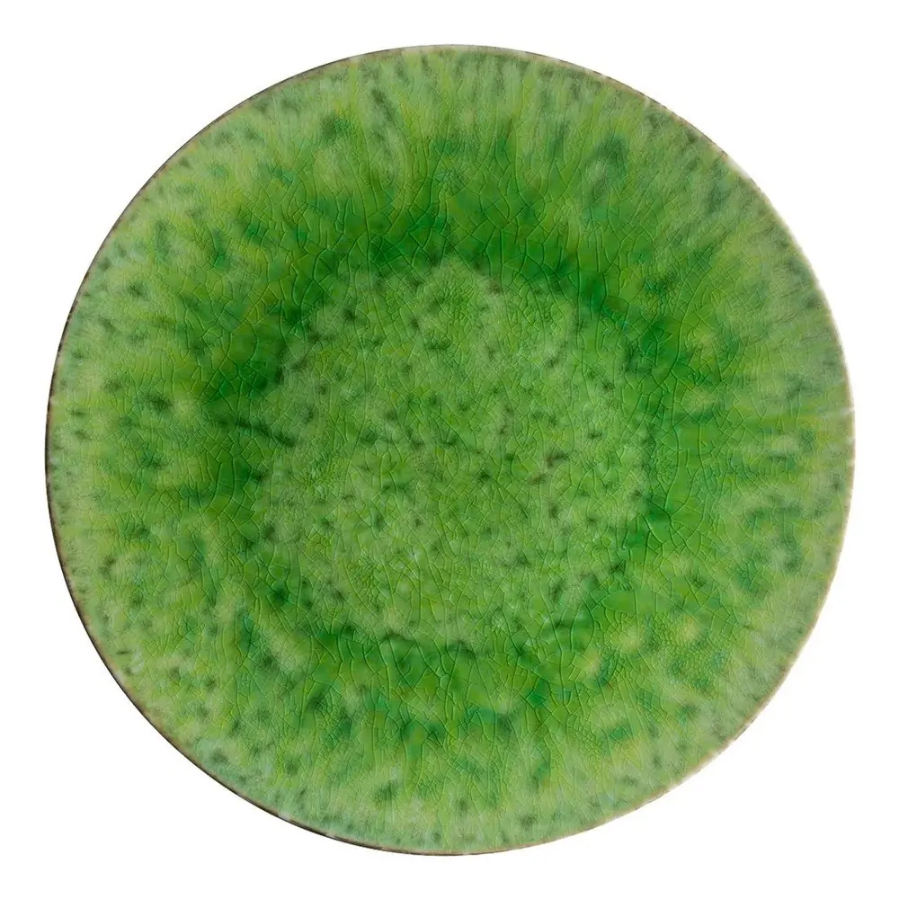 Platou pentru servire din gresie ceramică Costa Nova Riviera, ⌀ 31 cm, verde
