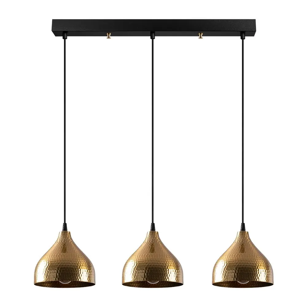 Lustră aurie cu abajur din metal Tattoo – Opviq lights