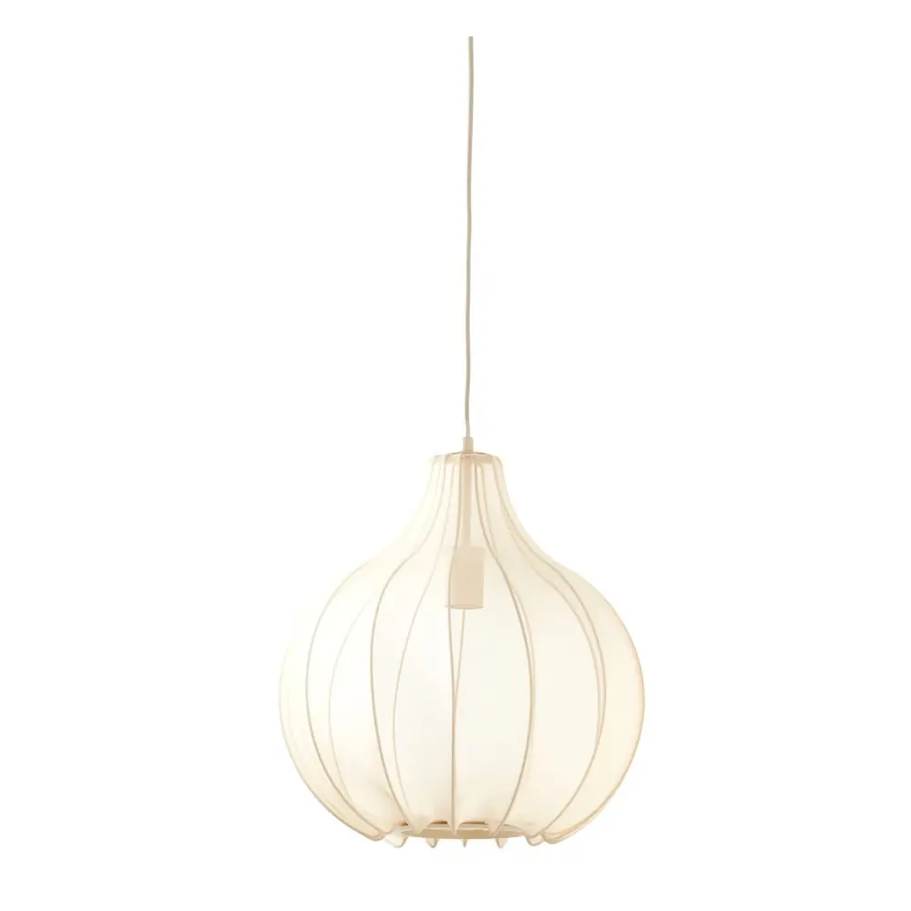 Lustră bej cu abajur textil ø 39 cm Elati – Light & Living