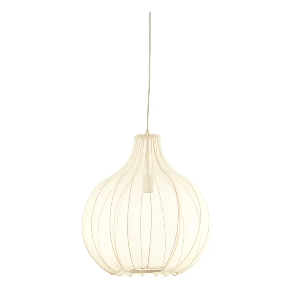 Lustră bej cu abajur textil ø 50 cm Elati – Light & Living