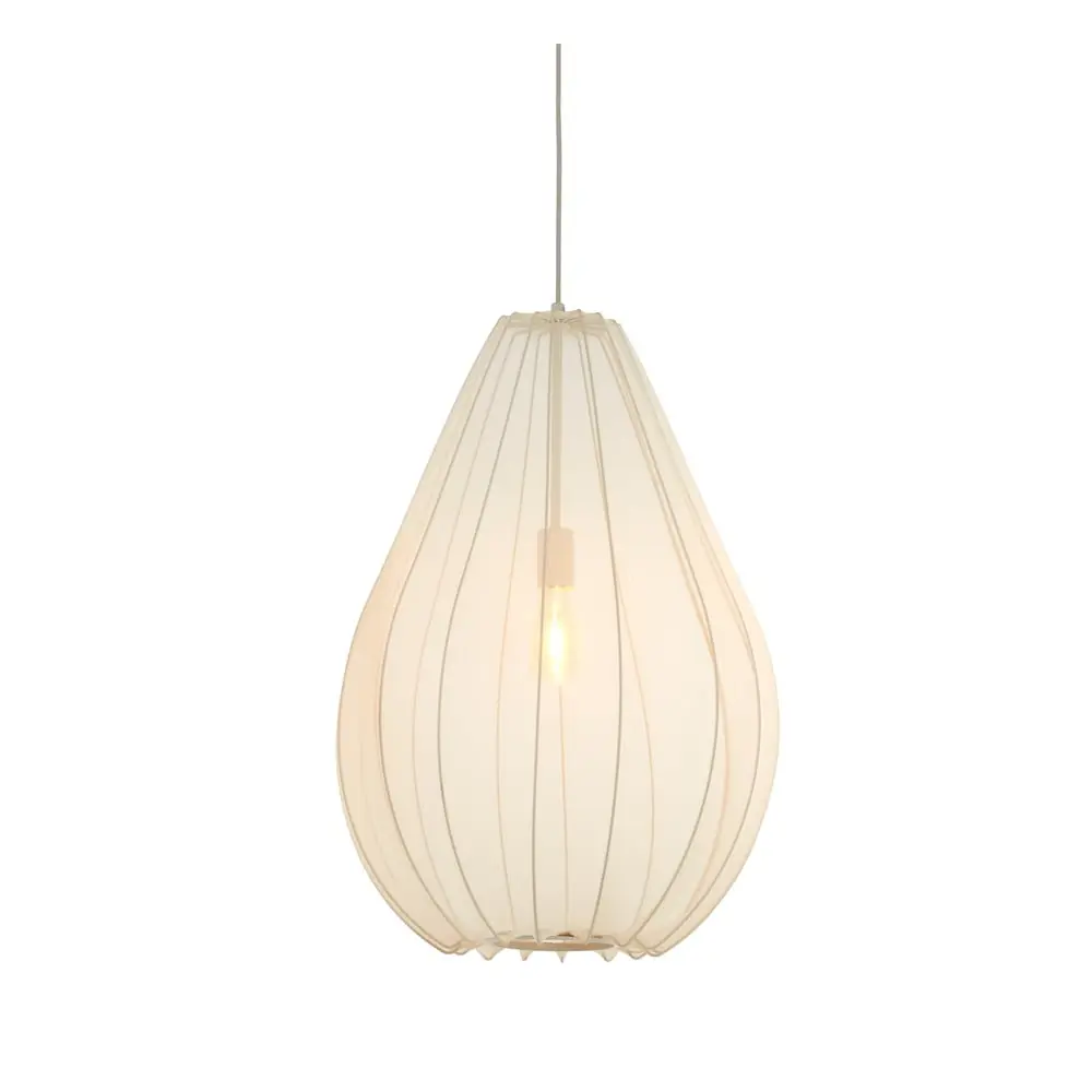 Lustră bej cu abajur textil ø 50 cm Itela – Light & Living