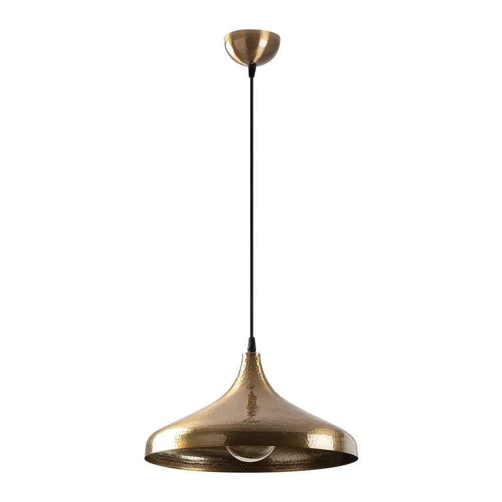 Lustră bronz cu abajur din metal ø 36 cm Tattoo – Opviq lights