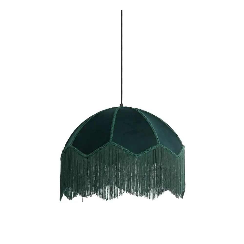 Lustră în culoarea petrol cu abajur textil ø 50 cm Malacia – Light & Living