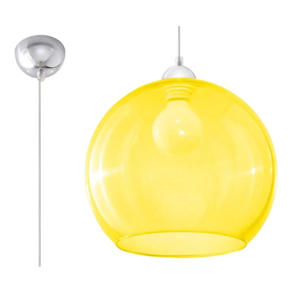 Lustră Sollux Bilbao, galben