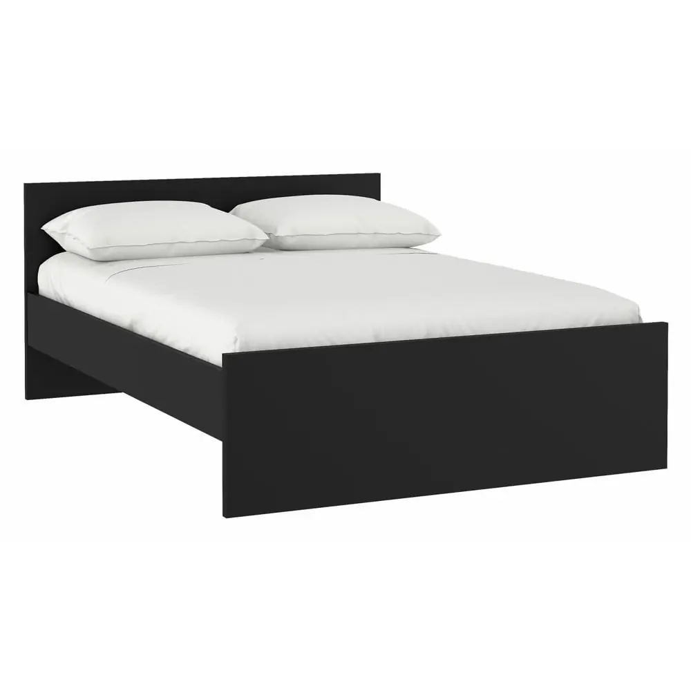 Pat matrimonial negru 160x200 cm Naia – Tvilum