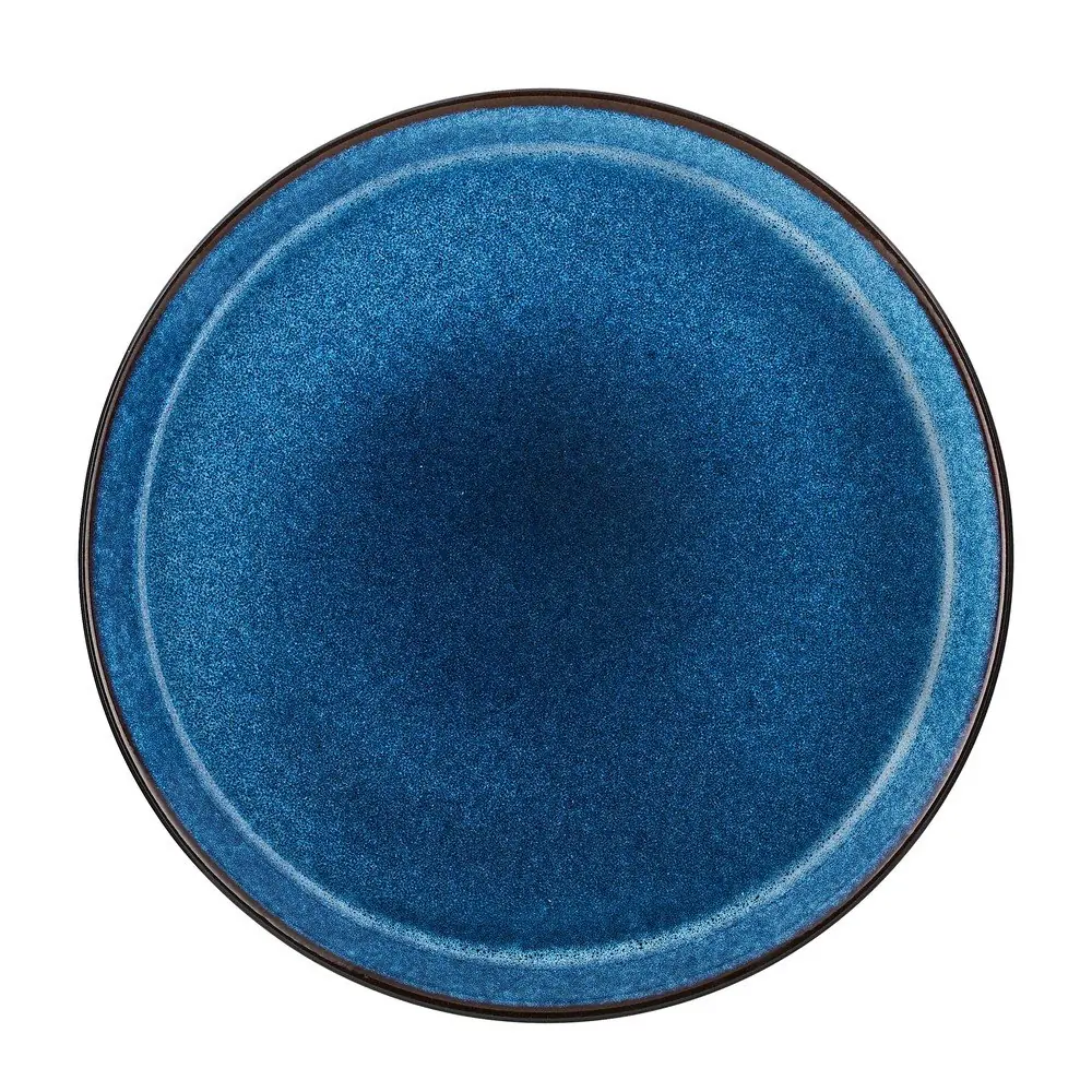 Farfurie neagră/albastră din gresie ø 27 cm Gastro Dark Blue/Black – Bitz