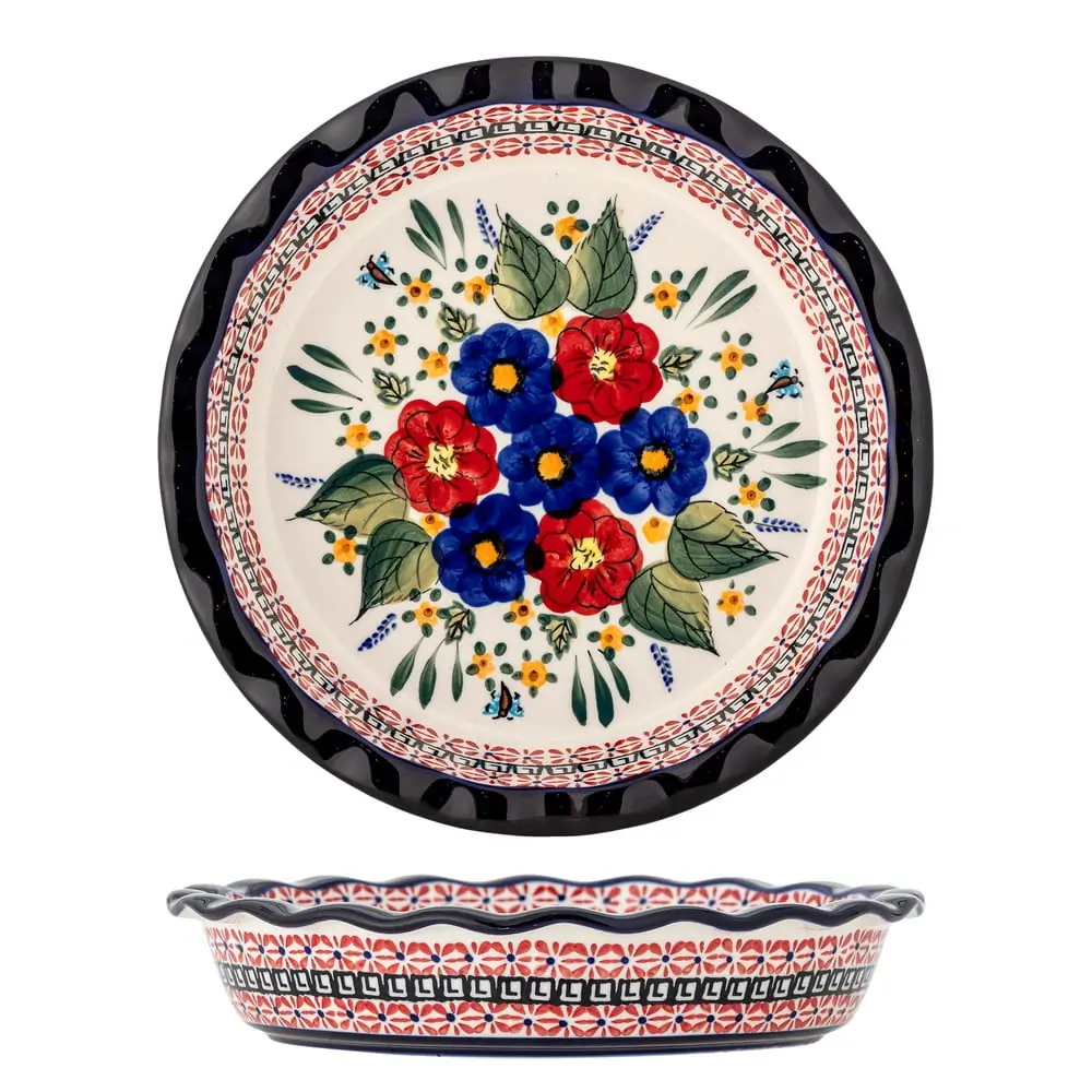 Farfurie pentru servire din gresie ø 26,5 cm Florist – Bloomingville