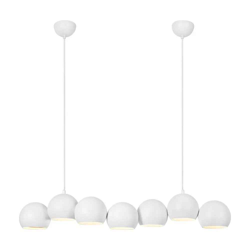 Lustră albă cu abajur din metal Cupolo – Markslöjd