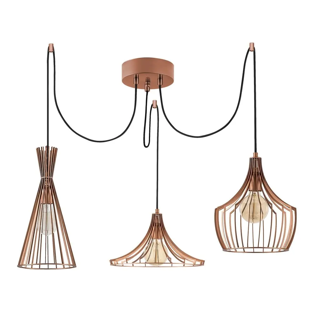 Lustră arămie cu abajur din metal Mezopotamya – Opviq lights