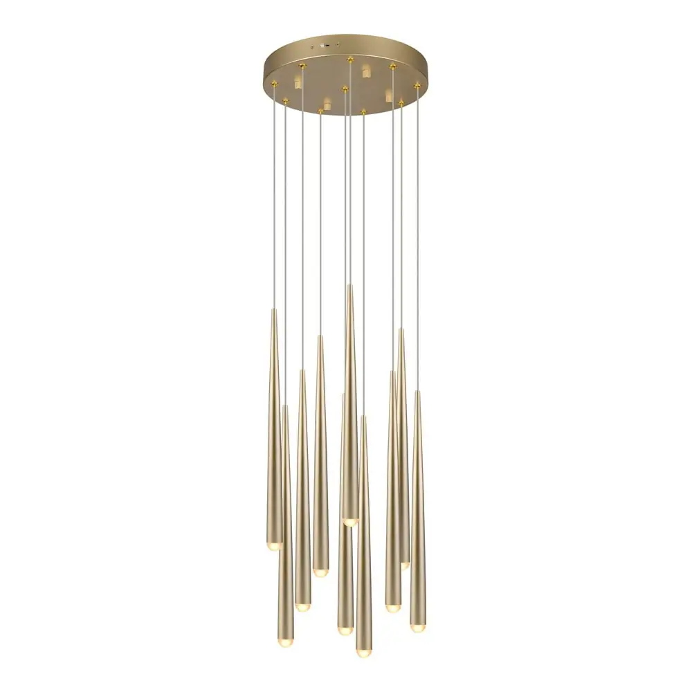 Lustră aurie LED ø 30 cm Cala – Trio Select