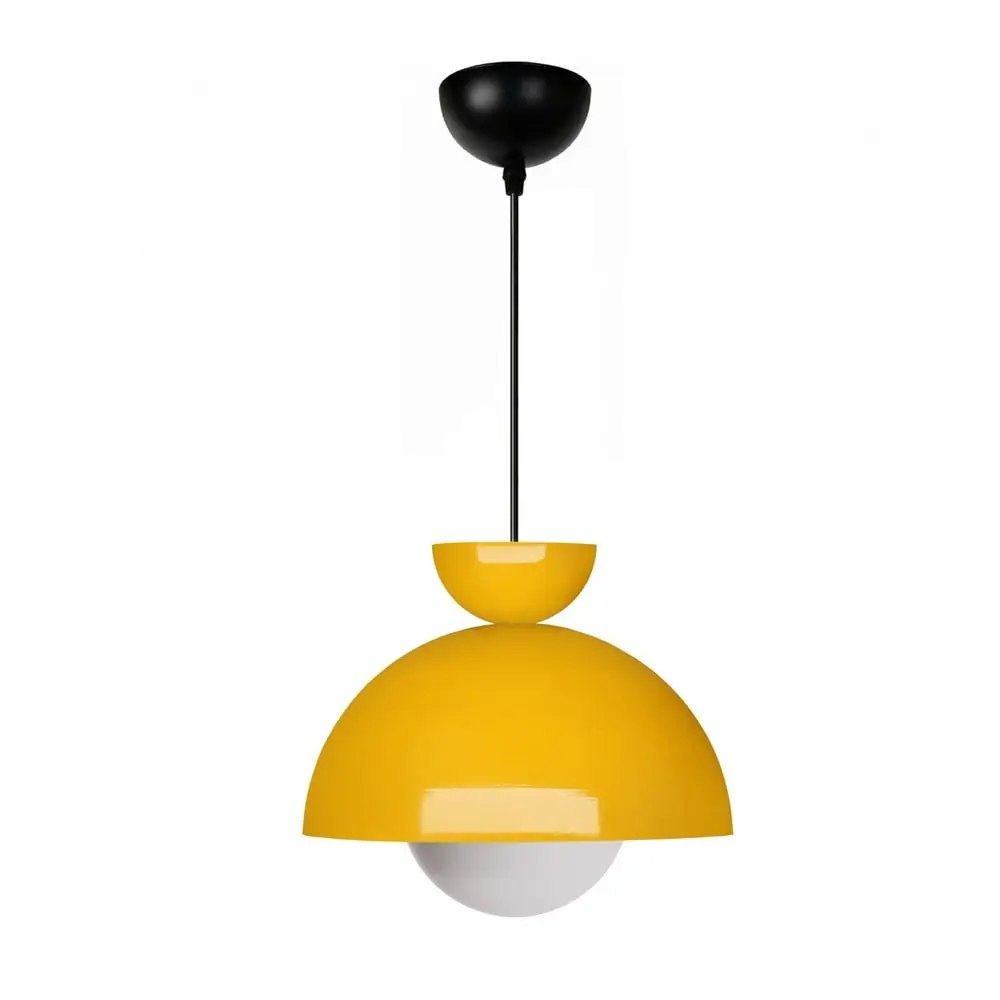 Lustră galbenă cu abajur din metal ø 25 cm Arta – Opviq lights