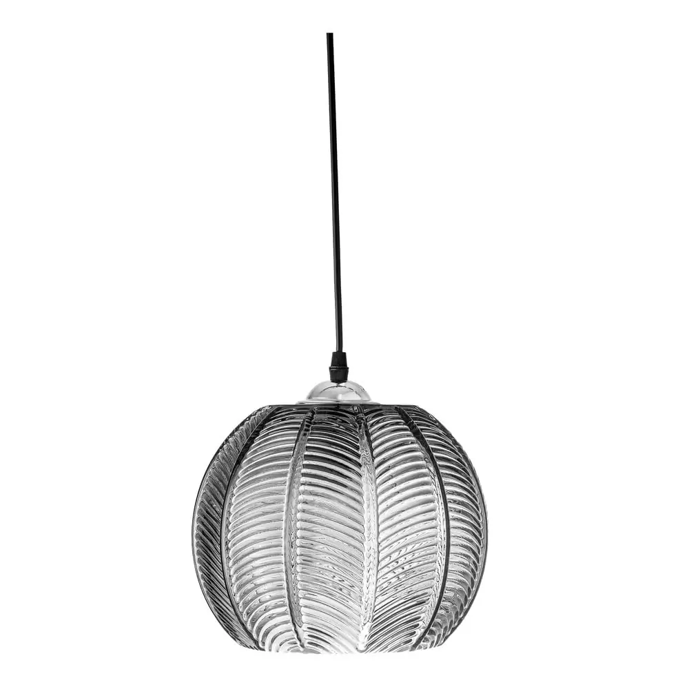 Lustră gri cu abajur din sticlă ø 22 cm Adar – Bloomingville