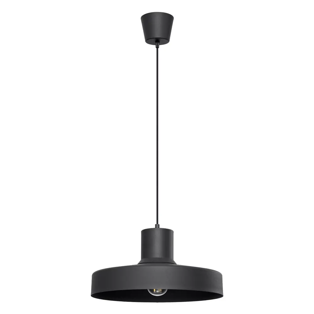 Lustră neagră ø 35 cm Vito – Sollux