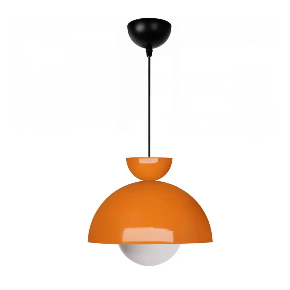 Lustră portocalie cu abajur din metal ø 25 cm Arta – Opviq lights