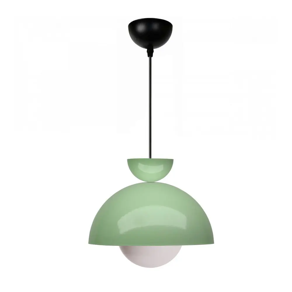 Lustră verde cu abajur din metal ø 25 cm Arta – Opviq lights