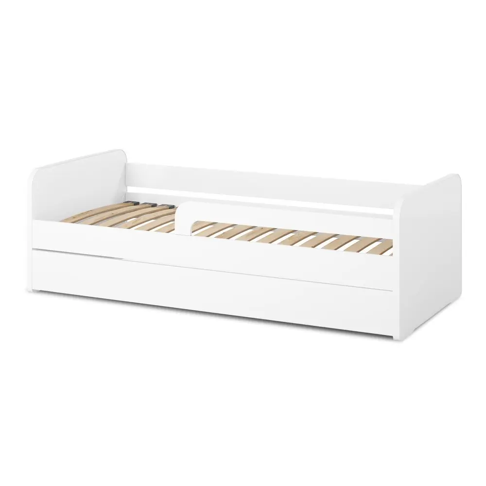 Pat pentru copii alb cu somieră 80x200 cm Duuli – ELTAP