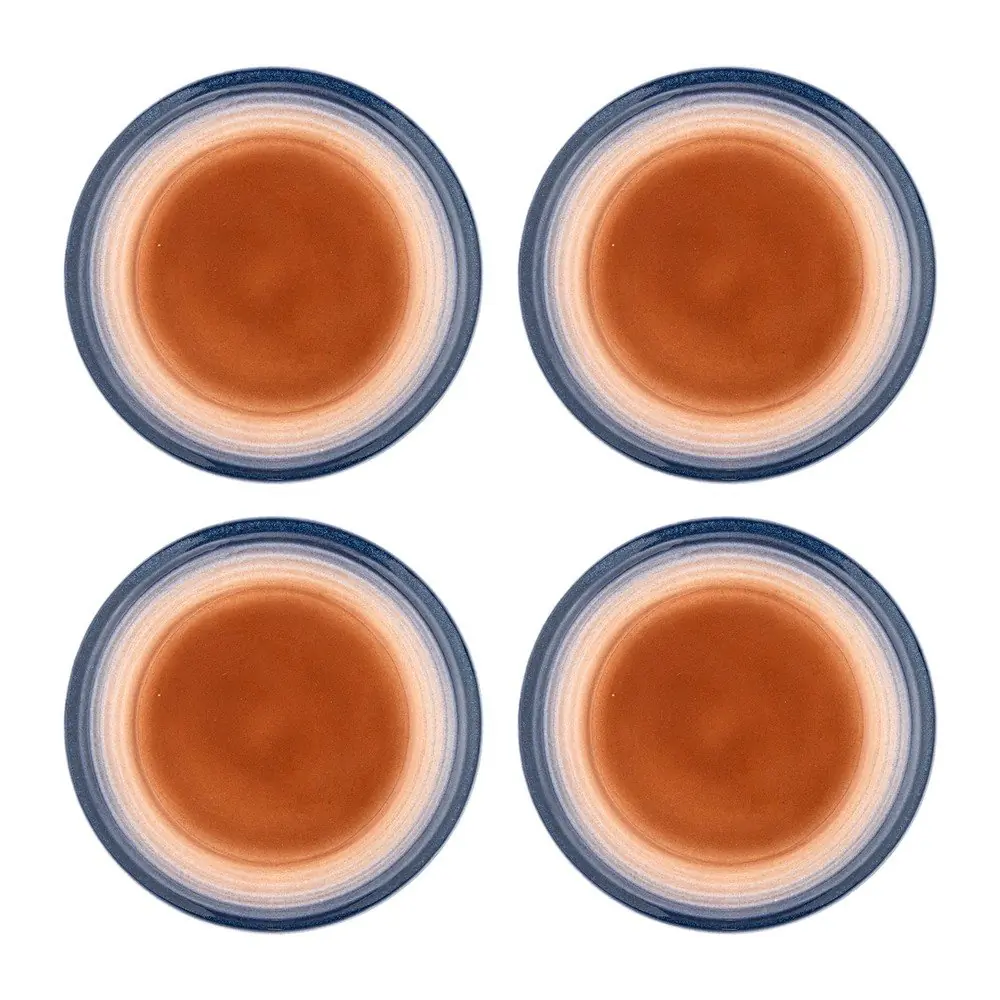 Farfurii albastre/portocalii 4 buc. pentru desert din gresie ø 20,5 cm Tatum – Bloomingville