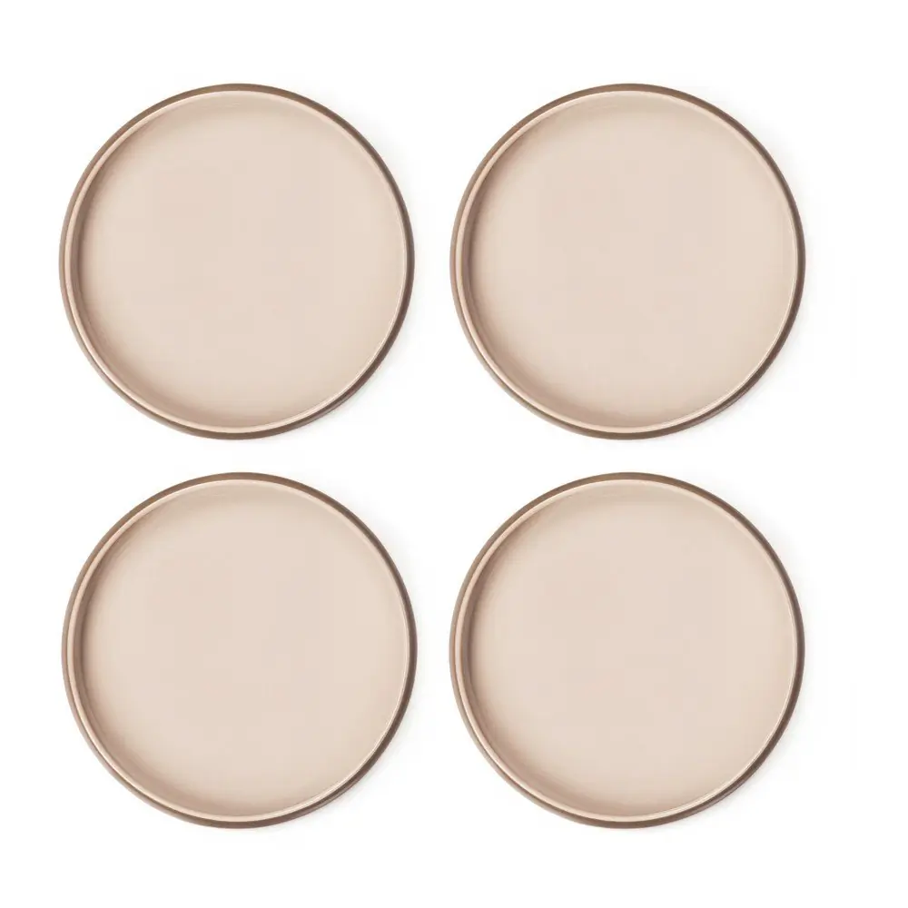 Farfurii bej 4 buc. din gresie ø 22 cm Terra Rondo – Bonami Selection