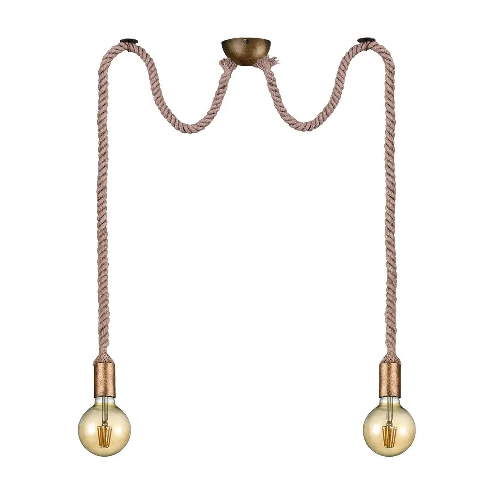 Lustră alămie ø 12 cm Rope – Trio