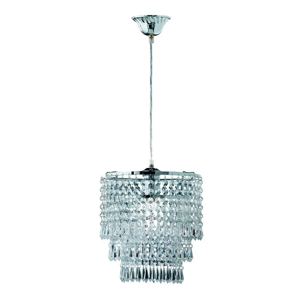 Lustră albastru-deschis din metal cu abajur din sticlă acrilică ø 25 cm Orient – Reality