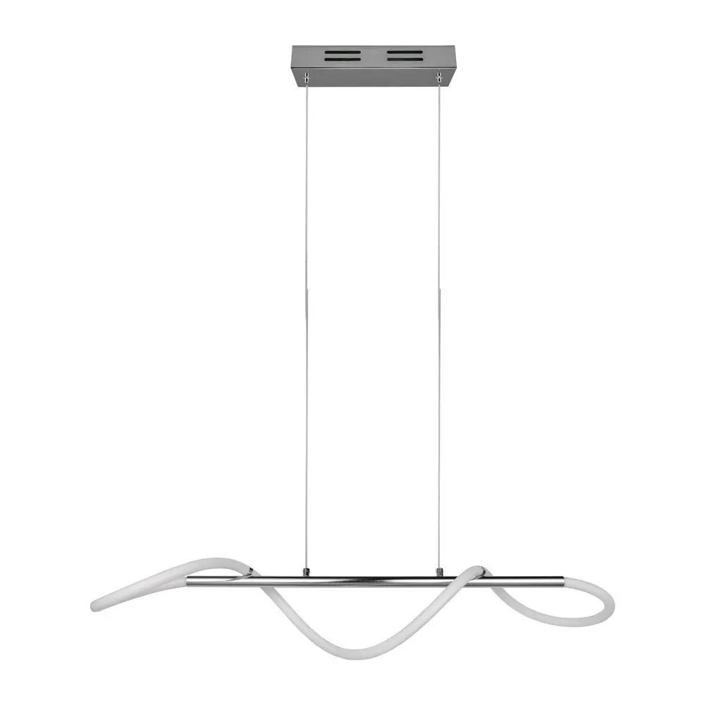 Lustră argintie LED cu intensitate reglabilă din metal Argos – Reality