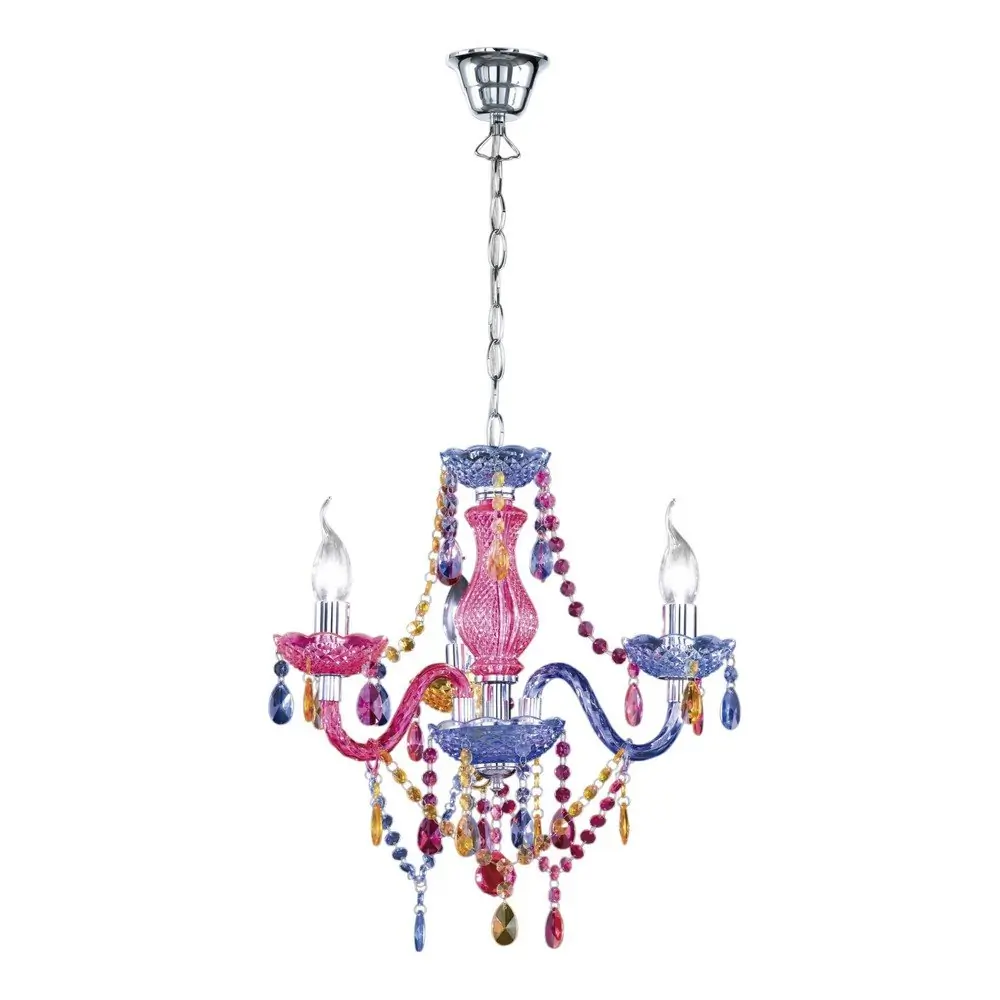 Lustră din metal cu abajur din sticlă acrilică ø 46 cm Lüster – Reality