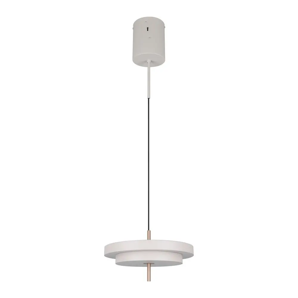 Lustră fildeș LED cu intensitate reglabilă Keaton – Trio