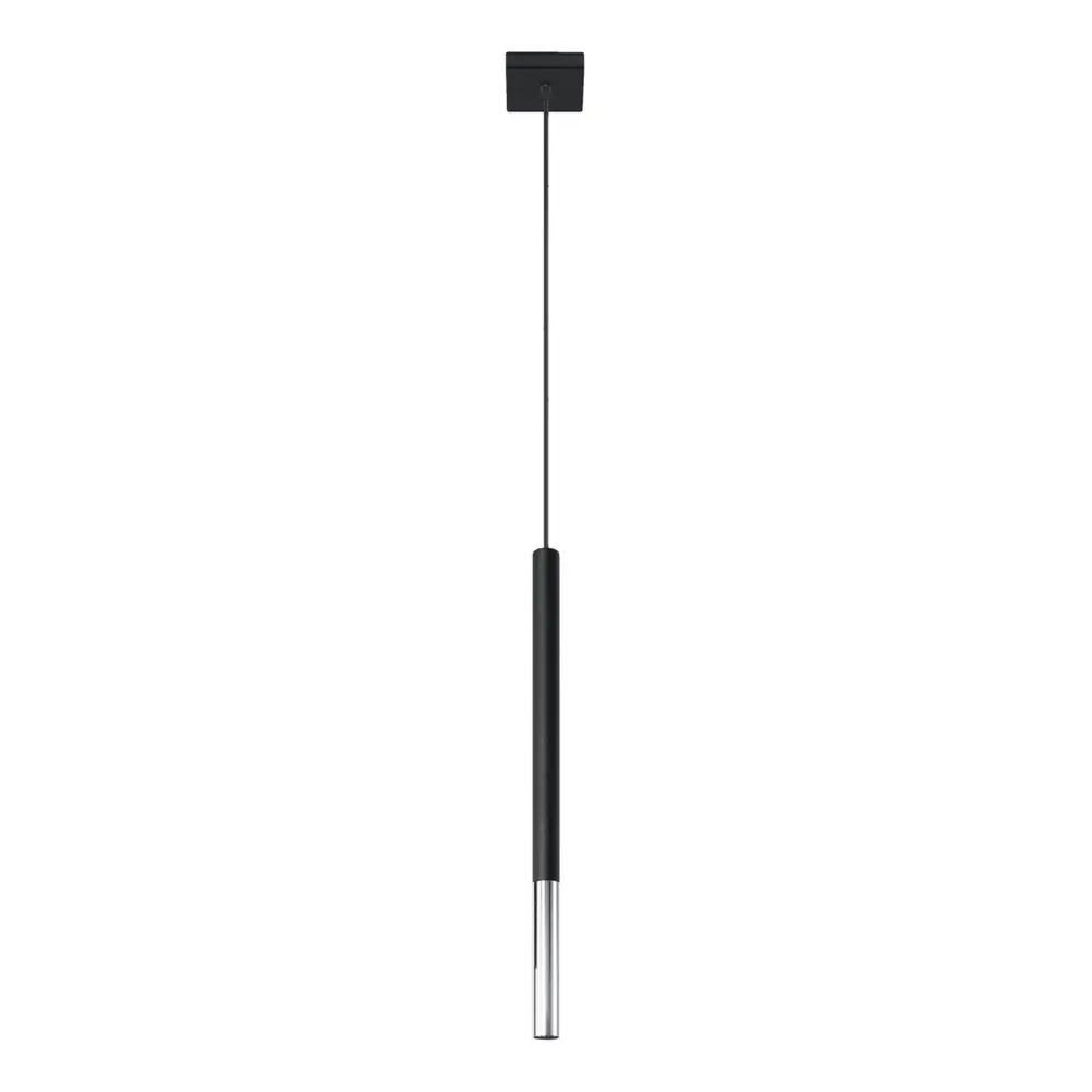 Lustră neagră/argintie din metal Asarot – Sollux