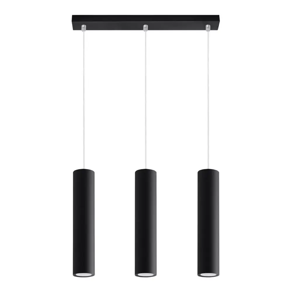 Lustră neagră din metal Castro – Sollux