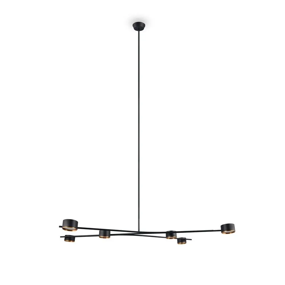 Lustră neagră din metal Coda – Trio Select