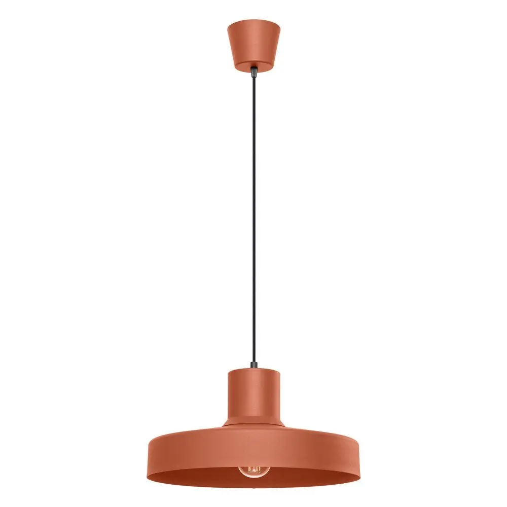 Lustră portocalie cu abajur din metal Vito – Sollux