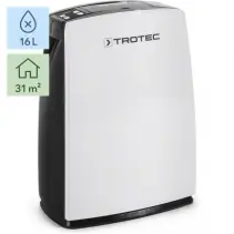 Dezumidificator Trotec TTK51E, 16l/zi, Debit 126mc/h, Pentru spatii de pana la 31mp, Higrostat reglabil