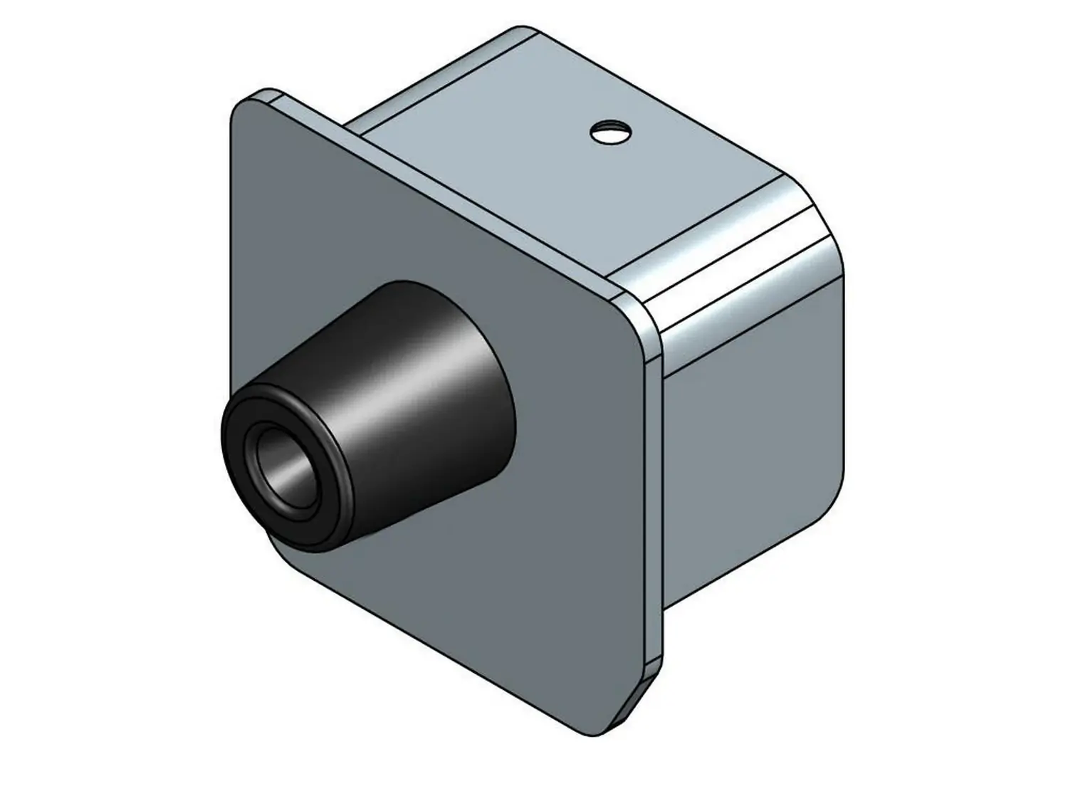 Rola de capat cu protectie din cauciuc, fixare cu surub pentru sina C75, EC75