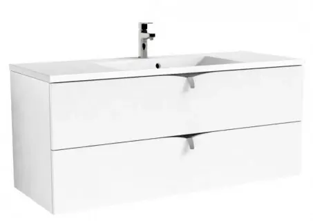 Baza de lavoar Oristo Siena suspendat 120x45xH55 cm alb