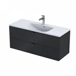 Baza de lavoar Oristo Siena suspendat 120x45xH55 cm negru mat