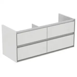 Baza lavoar Ideal Standard Connect Air 120x44xH52 cm, 4 sertare, alb