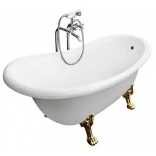 Cada Besco Otylia 160x77cm fara preaplin cu picioare auriu