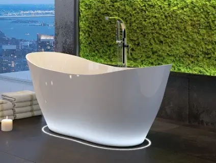 Cada Besco Viya freestanding alba 160x70 cm