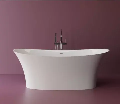 Cada Cast Marble Syros 170x79xH64 cu preaplin si ventil click-clack