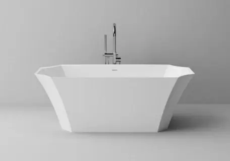 Cada freestanding Cast Marble Novara 170x81.2x61cm cu preaplin integrat