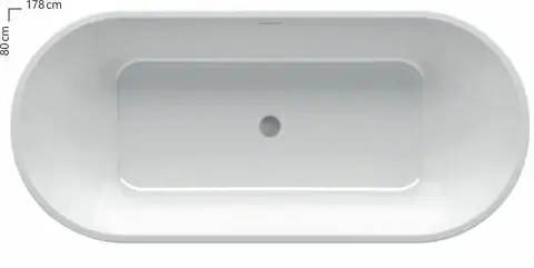 Cada freestanding Ravak Solo 178x80xH58 cm